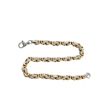 Load image into Gallery viewer, High-Grade Stainless-Steel Bali Design Two Tone Bracelet (SSBRAC049)
