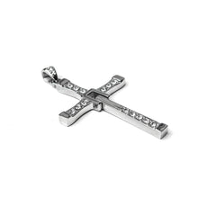 Load image into Gallery viewer, Dom Toretto’s cross replica Stainless Steel Pendant with CZ (SSP017)
