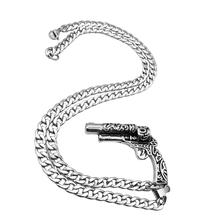 Load image into Gallery viewer, High Grade Stainless Steel Set - Chain and Handgun Pendant (SSSETPC017)
