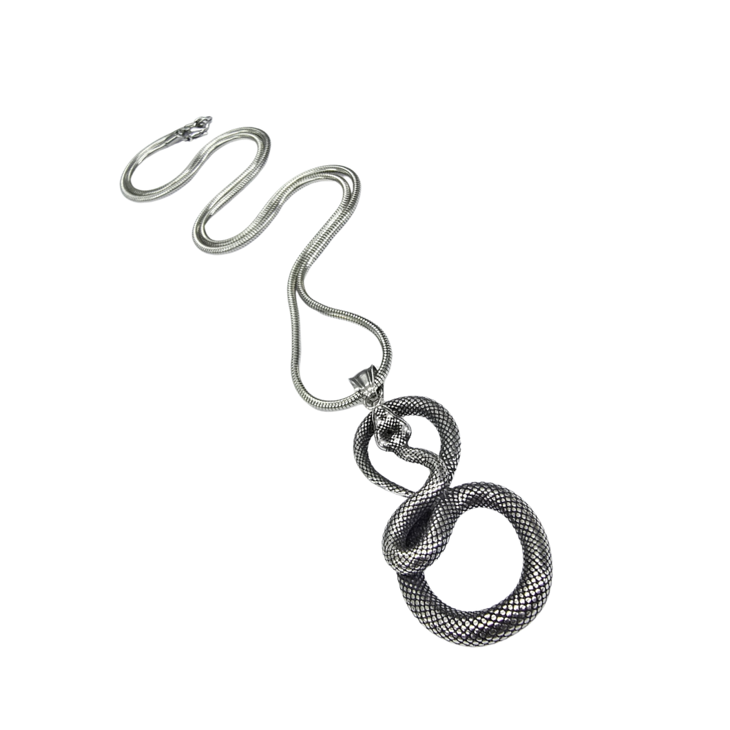 High Grade Stainless Seel Set - Chain and Snake Pendant (SSSETPC016)