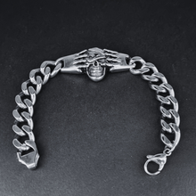 Load image into Gallery viewer, Skull Curb Stainless Steel Bracelet (SSBRAC027)
