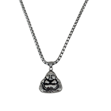 Load image into Gallery viewer, High Grade Stainless Steel Set Chain and Buddha Pendant (SSSETPC011)
