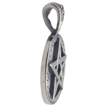 Load image into Gallery viewer, Pentacle or Wiccan Pentacle Stainless Steel Pendant (SSP007)
