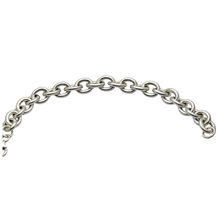 Load image into Gallery viewer, 925 Sterling Silver Bracelet with Solid Oval Links (925BRAC044)
