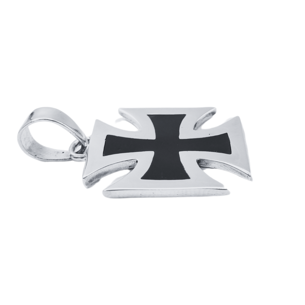 Maltese Cross 925 Silver Pendant (925P020)