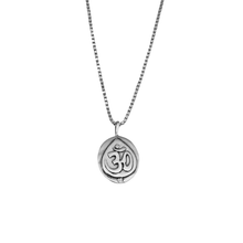 Load image into Gallery viewer, Double-Sided Om and Ganesha Pendant - 925 Sterling Silver - 55cm Chain (925SETPC010)

