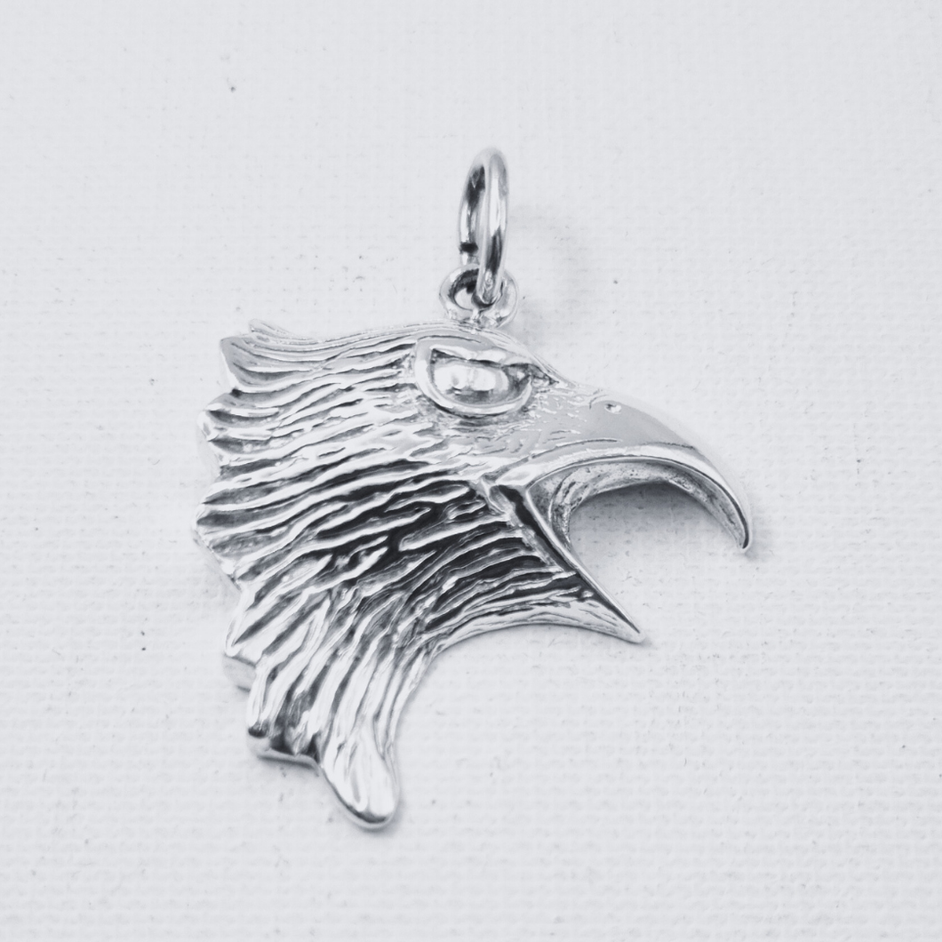 Eagle Head 925 Silver Pendant (925P024)