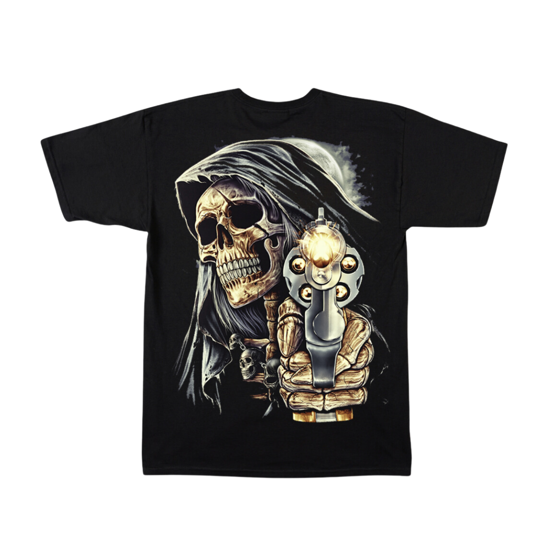 Skull Gun Licking Short Sleeve T shirt TS0035