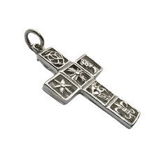 Load image into Gallery viewer, 925 Sterling Silver Cross Pendant 4.2 cm x 2.8 cm (925P095)
