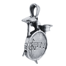 Load image into Gallery viewer, Drum set 925 Silver Pendant (925P024)

