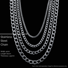 Load image into Gallery viewer, Stainless Steel Chain  -  Curb Chain (SSC003) Cuban Link
