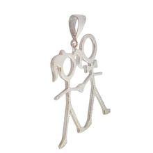 Load image into Gallery viewer, 925 Sterling Silver Pendant Boy and Girl (925P067)
