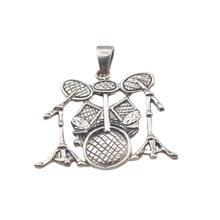 Load image into Gallery viewer, Drum Set 925 Silver Pendant (925P033)
