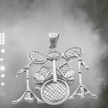 Load image into Gallery viewer, Drum Set 925 Silver Pendant (925P033)
