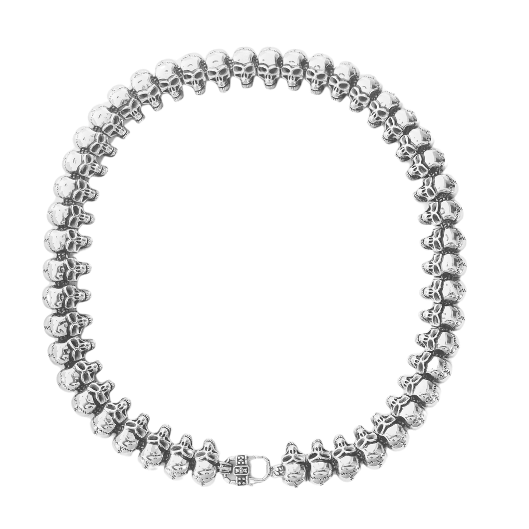 Skull Necklace Stainless Steel Chain Heavy Duty (SSC013)