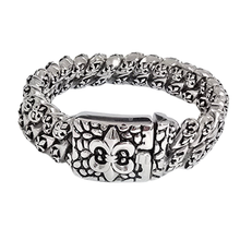 Load image into Gallery viewer, High-Grade Stainless Steel Ornate Link Bracelet - Bold &amp; Timeless (SSBRAC044)
