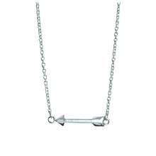 Load image into Gallery viewer, 925 Sterling Silver Horizontal Arrow Necklace (925SETPC015)
