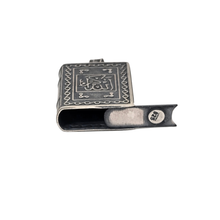 Load image into Gallery viewer, 925 Sterling Silver Pendant Prayer Container with Bottom Opening (925P086)
