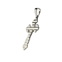 Load image into Gallery viewer, 925 Sterling Silver 3D Cross Pendant 4.2 cm × 2.5 cm (925P097)
