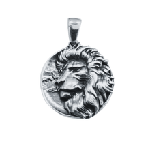 Load image into Gallery viewer, 925 Sterling Silver Pendant Lion&#39;s Head (925P050)
