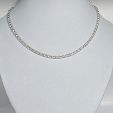 Load image into Gallery viewer, 925 Sterling Silver Necklace with 2.8mm Crystal Beads, 40cm + 5cm Extension (925C024)
