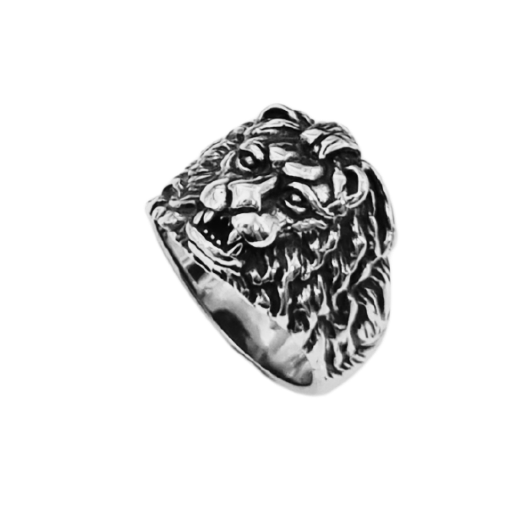 High grade Stainless Steel Ring Lions Head  (SSR014)