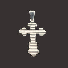 Load image into Gallery viewer, 925 Sterling Silver 3D Cross Pendant 4.2 cm × 2.5 cm (925P097)
