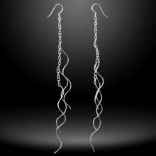 Load image into Gallery viewer, 925 Sterling Silver Long Drop Earrings (925ER027)
