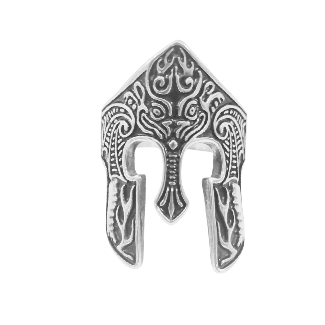 High grade Stainless Steel Ring Roman Helmet design (SSR008)