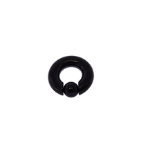 Load image into Gallery viewer, Full Closure Bar 10mm 316L Grade Surgical Steel PA Piercing Black Color (BPPAFCB103)
