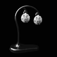 Load image into Gallery viewer, Huggies Type 925 Sterling Silver Earrings filigree, laser cut (925ER011)
