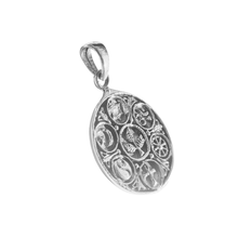 Load image into Gallery viewer, 925 sterling silver pendant with seven distinct symbols (925P058)
