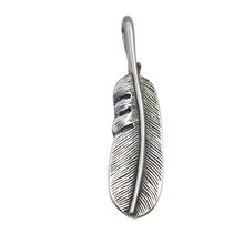 Load image into Gallery viewer, Eagle Feather with Eagle Talons Stainless Steel Pendant (SSP014)
