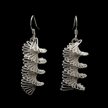 Load image into Gallery viewer, 925 Sterling Silver Twisted Floral Drop Earrings - Aircut Openwork (925ER029)

