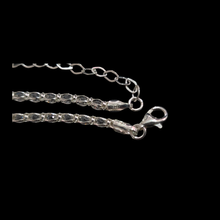 Load image into Gallery viewer, 925 Sterling Silver Necklace with 2.8mm Crystal Beads (925C023)
