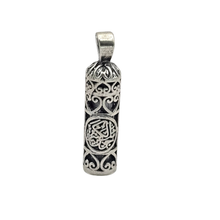 Load image into Gallery viewer, 925 Sterling Silver Pendant Prayer Container with Prayer (925P082)
