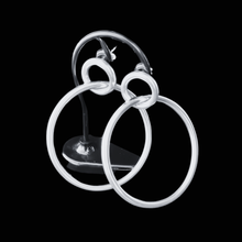 Load image into Gallery viewer, Studded Round Hoop 925 Sterling Silver Earrings(925ER012)
