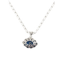 Load image into Gallery viewer, 925 Sterling Silver Set Evil Eye Pendant and 45cm Chain (925SETPC017)
