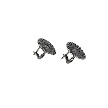 Load image into Gallery viewer, 925 Sterling Silver Flower Design Hugie Earrings (925ER056)
