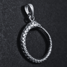 Load image into Gallery viewer, 925 Sterling Silver Pendant Snake - Ouroboros (925P045)
