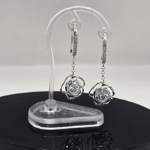 Load image into Gallery viewer, 925 Sterling Silver Hanging Earrings with CZ (925ER022)
