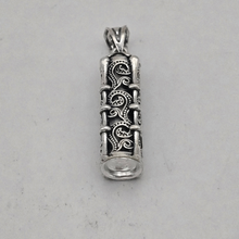 Load image into Gallery viewer, 925 Sterling Silver Pendant Prayer Container with Protection Prayer (925P083)
