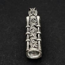 Load image into Gallery viewer, 925 Sterling Silver Pendant Prayer Container with Protection Prayer (925P083)
