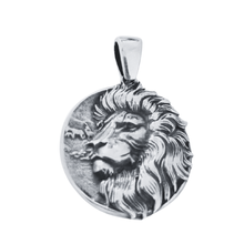 Load image into Gallery viewer, 925 Sterling Silver Pendant Lion&#39;s Head (925P050)
