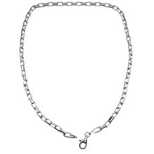 Load image into Gallery viewer, Sterling silver chain 40cm with clean oval links and a secure lobster clasp (925C026)
