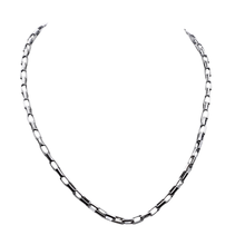 Load image into Gallery viewer, Sterling silver chain 40cm with clean oval links and a secure lobster clasp (925C026)
