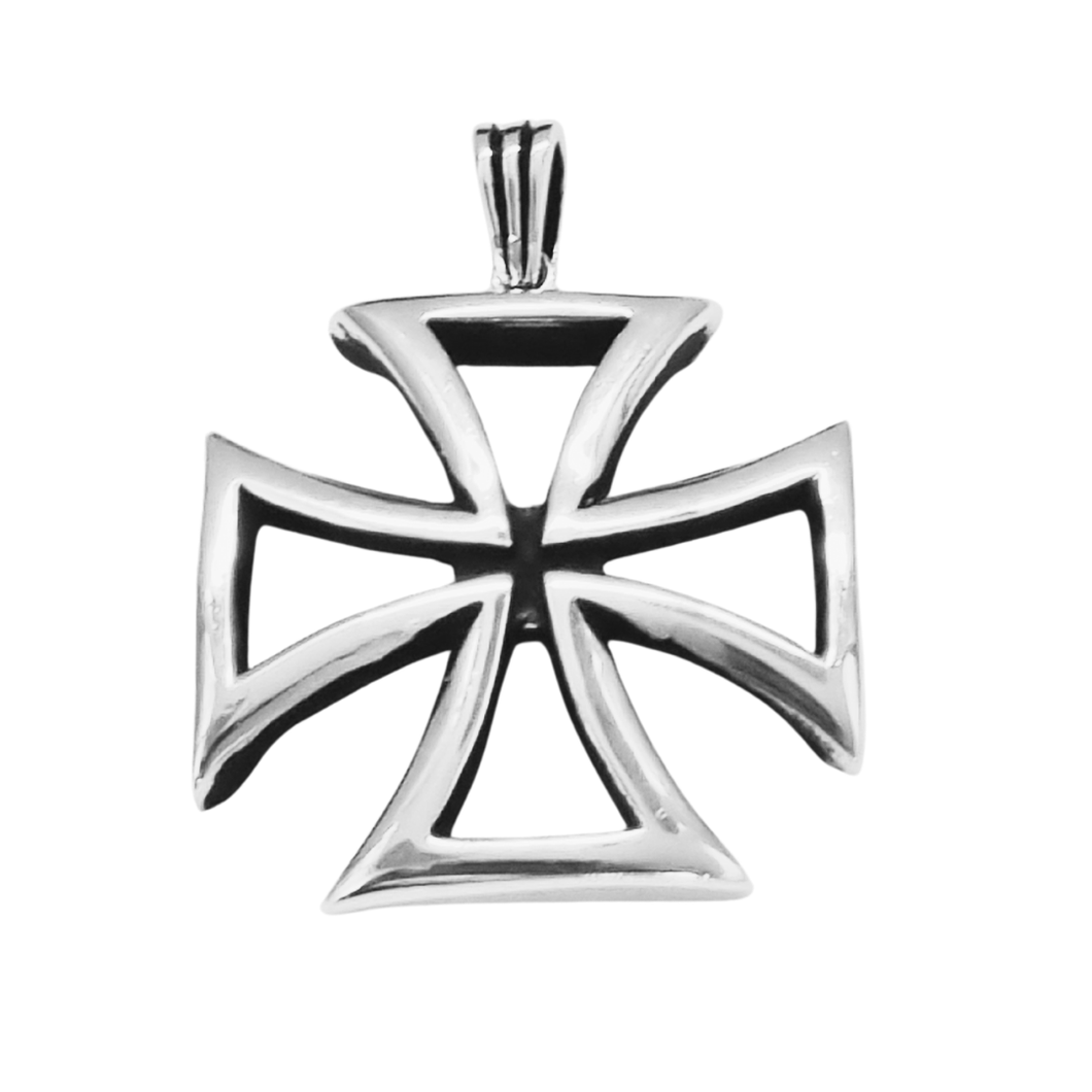 925 Sterling Silver Pendant Maltese Cross (925P054)