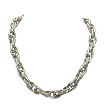 Load image into Gallery viewer, 925 Sterling Silver Double Link Chain 50 cm - Plain and Laser Cut Links (925C031)
