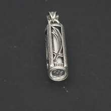 Load image into Gallery viewer, 925 Sterling Silver Pendant Prayer Container with Prayer inside (925P084)
