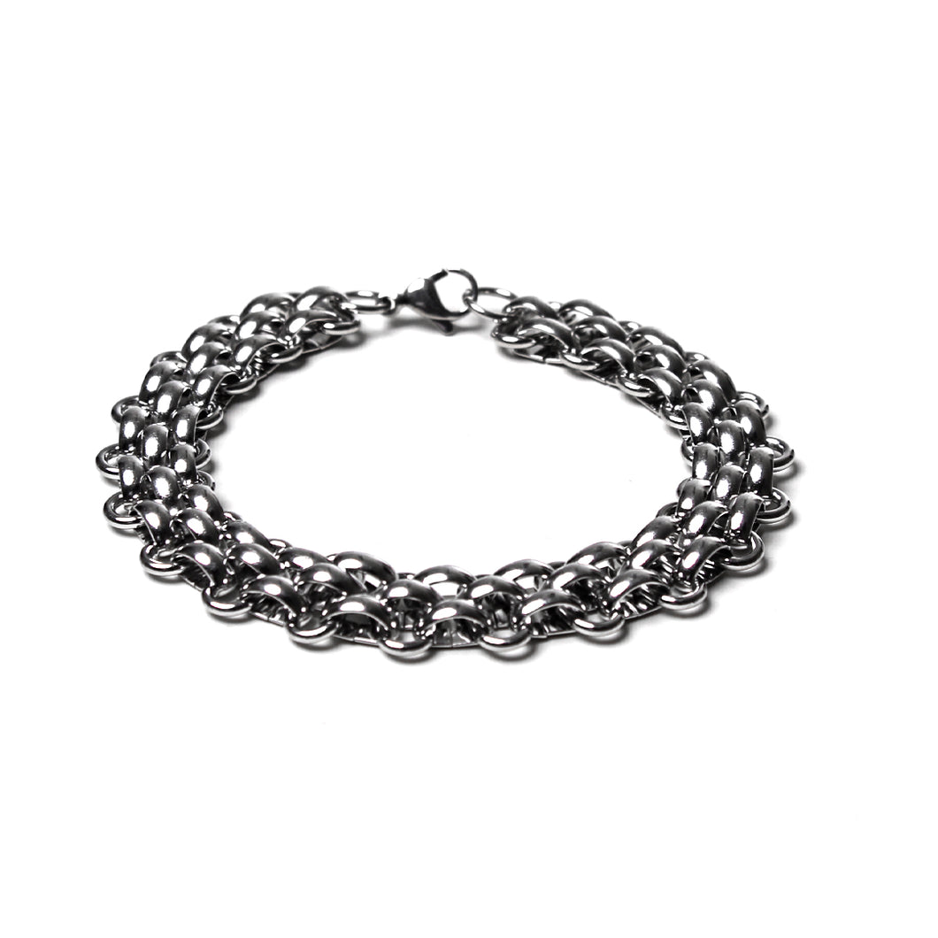 Stainless Steel Bracelet  - Rounded Chainmail Bracelet (SSBRAC007)